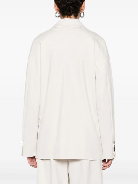 SOLOTRE double-breasted blazer - White