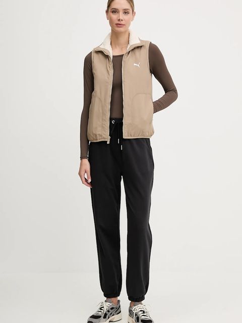 Puma bezrękawnik dwustronny dziecięcy kolor beżowy przejściowy 688388