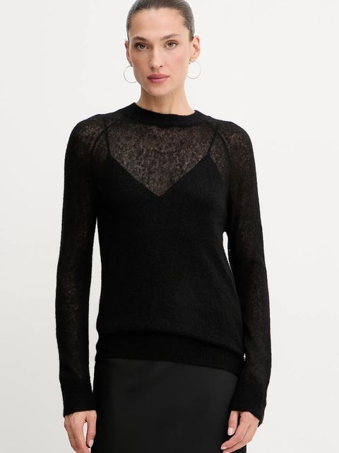 Guess sweter z wełną IZABELLA damski kolor czarny lekki W5RR06 Z3HQ0 - zdjęcie produktu nr 1