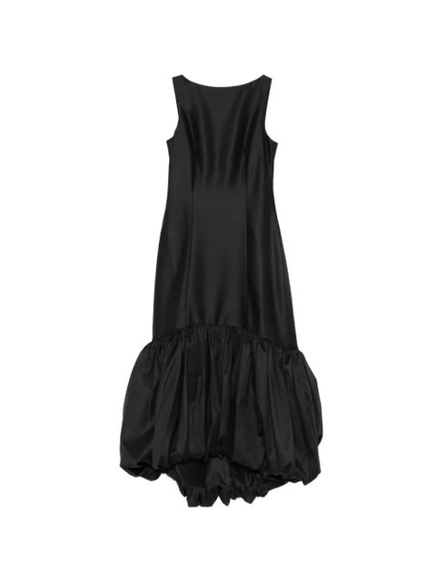 Róhe bubble-hem scoop-back midi dress - Black - zdjęcie produktu nr 1