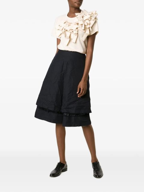 Comme Des Garçons ruffle appliqué T-shirt - Neutrals - zdjęcie produktu nr 2