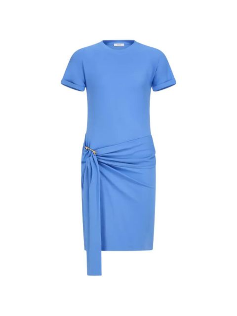 Ferragamo draped knot detail mini dress - Blue - zdjęcie produktu nr 1