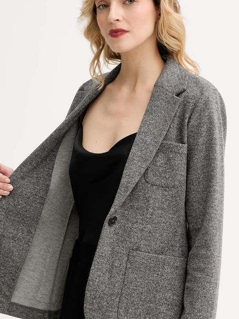 Marc O'Polo marynarka kolor szary jednorzędowa melanżowa 509304458011