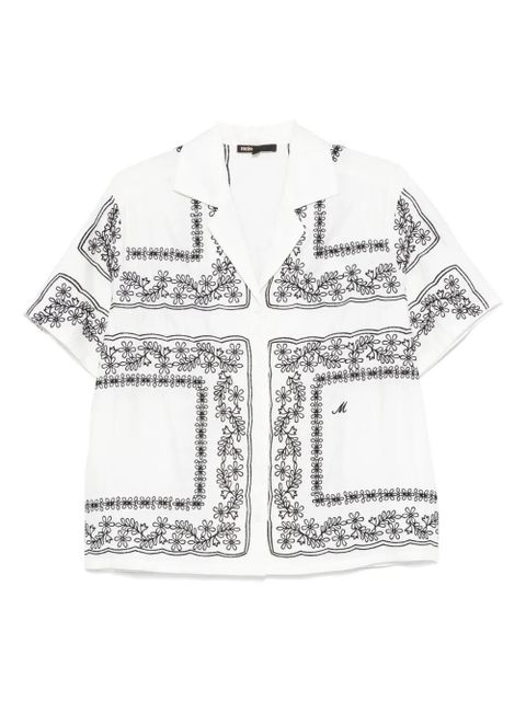 Maje embroidered shirt - White - zdjęcie produktu nr 1