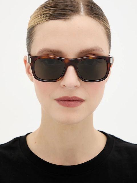 Saint Laurent okulary przeciwsłoneczne kolor brązowy SL 83