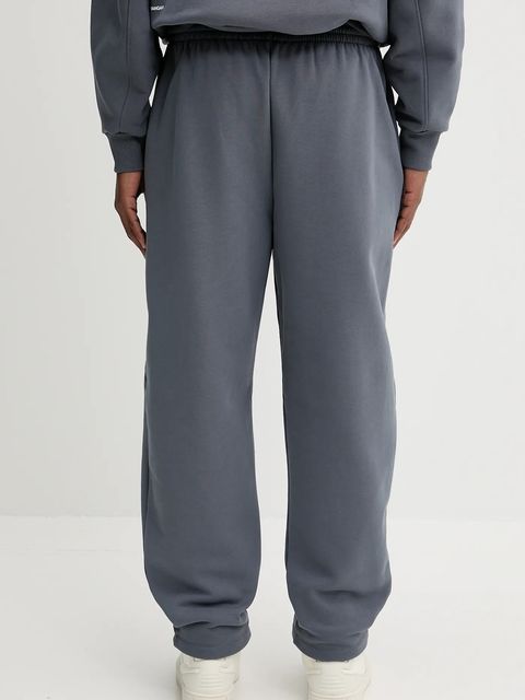 Pangaia spodnie dresowe bawełniane kolor szary gładkie 10001759 - zdjęcie produktu nr 2