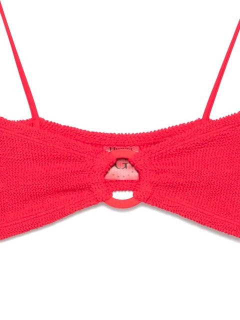 Hunza G Misty hoop-detail bikini - Red
