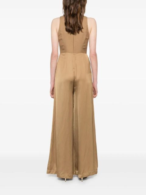 TWINSET logo-plaque midi dress - Brown