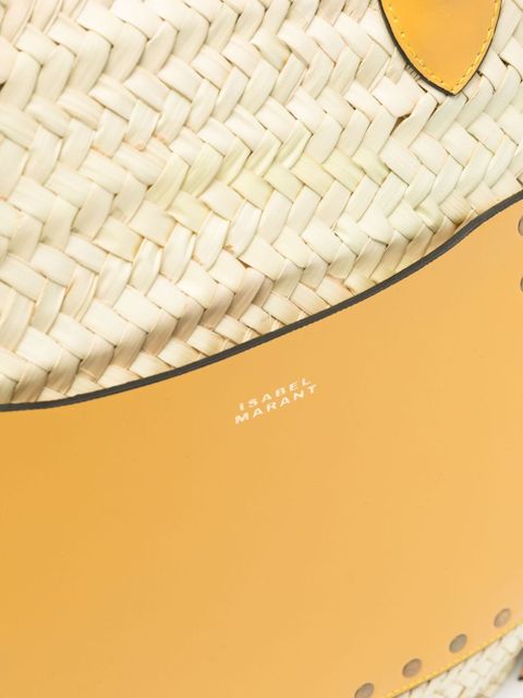 ISABEL MARANT Cadix woven beach bag - Neutrals