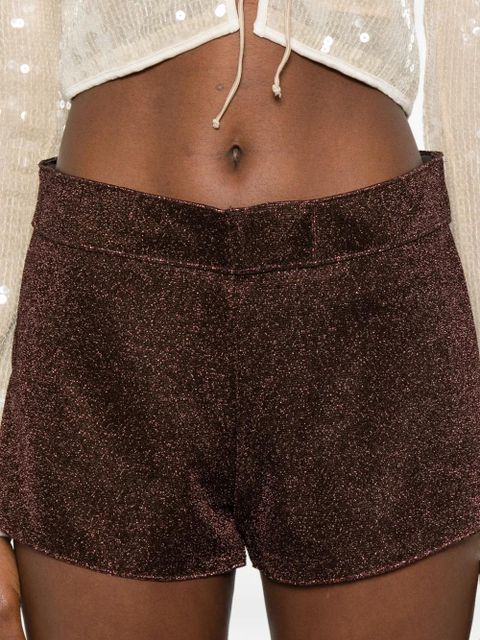 Oséree Lumière shimmer shorts - Brown