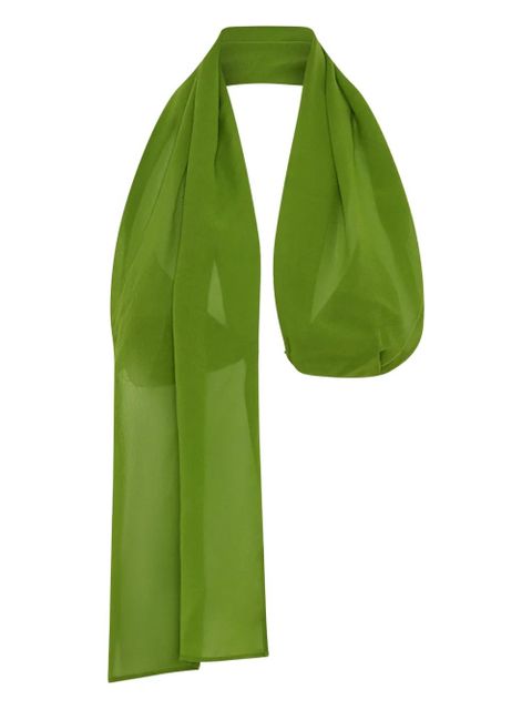 Christopher Esber chain-detail silk top - Green - zdjęcie produktu nr 1