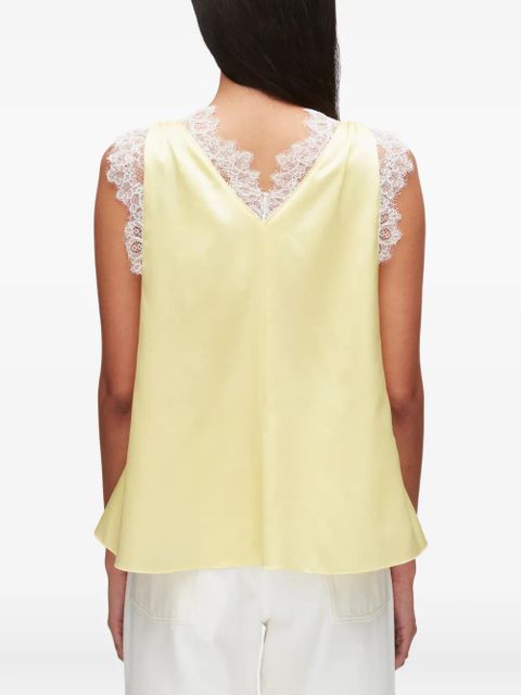 3.1 Phillip Lim lace V-neck top - Yellow