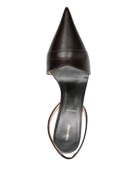 TOM FORD 65MM slingback pointed-toe pumps - Brown