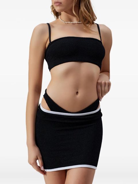 Hunza G Devyn crinkle skirt - Black - zdjęcie produktu nr 2