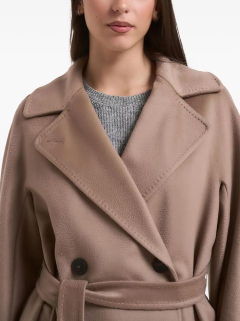 Weekend Max Mara RESINA belted double-breasted coat - Brown