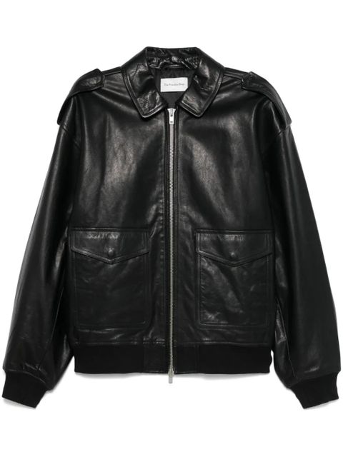 The Frankie Shop Viper leather jacket - Black - zdjęcie produktu nr 1