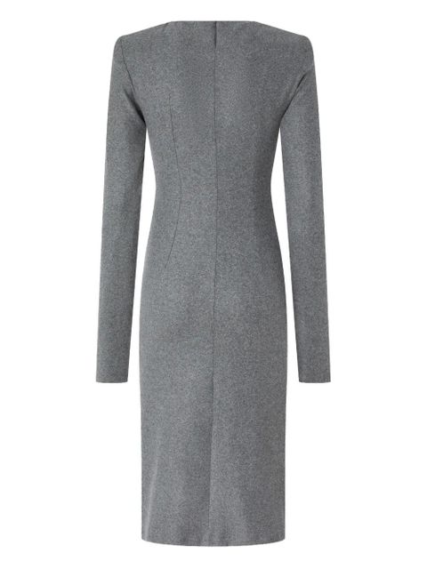 PINKO long-sleeve ruched dress - Grey - zdjęcie produktu nr 2