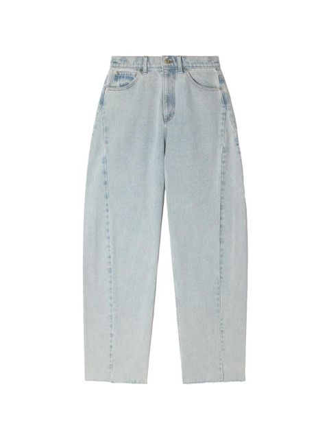 SANDRO frayed wide-leg jeans - Blue - zdjęcie produktu nr 1