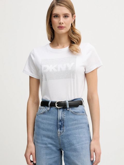 Dkny t-shirt damski kolor biały DJ6T1701 - zdjęcie produktu nr 1