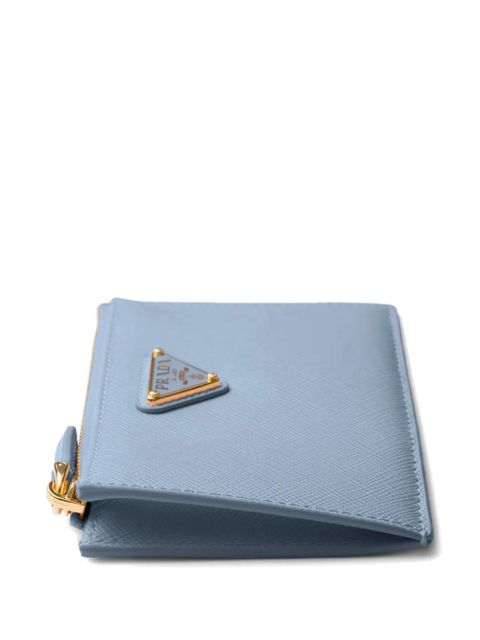 Prada small saffiano-leather wallet - Blue
