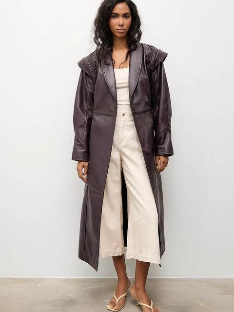 Answear.LAB płaszcz skórzany - zdjęcie produktu nr 2