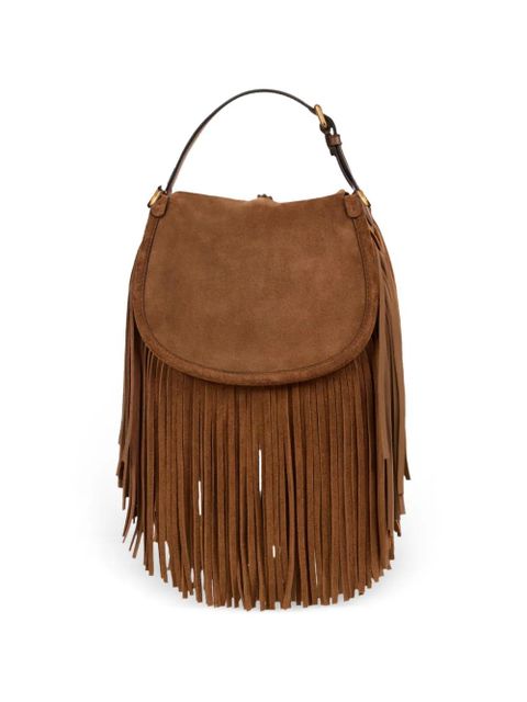 ETRO small Pony fringes shoulder bag - Brown