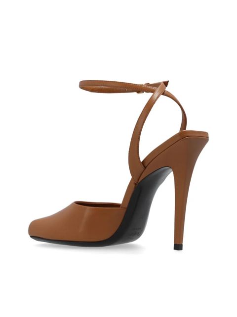 Saint Laurent 110mm Scandale sandals - Brown