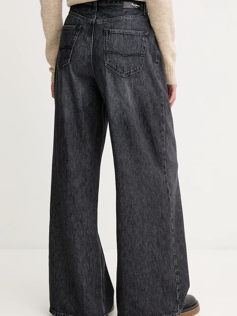 Pepe Jeans jeansy damskie kolor czarny PL20474049S1