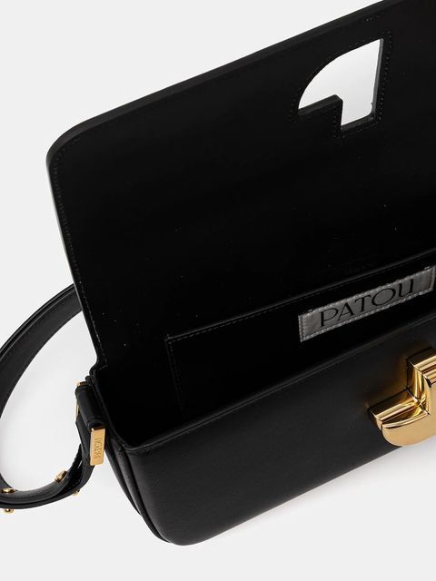 Patou torebka skórzana kolor czarny BA0245000