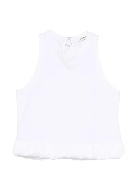 SANDRO ruffled tank top - White - zdjęcie produktu nr 1