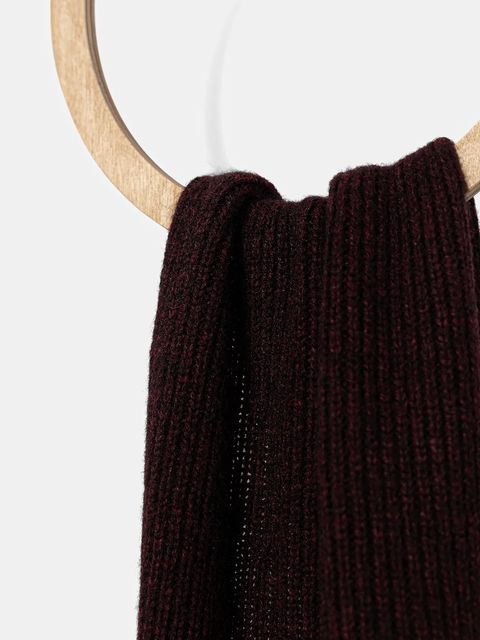 Joop! szalik z wełną damski kolor bordowy gładki 30038492 - zdjęcie produktu nr 2