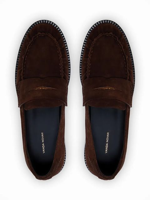 Vanda Novak mokasyny zamszowe