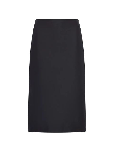 Jil Sander high-waisted slit midi skirt - Black - zdjęcie produktu nr 1