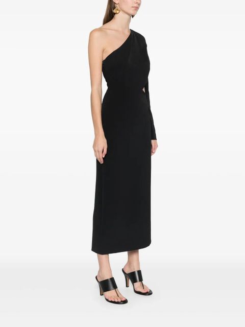 TWINSET one-shoulder midi dress - Black