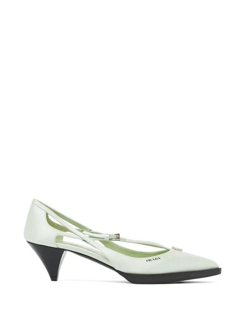 Prada cut-out heeled pumps - Green - zdjęcie produktu nr 1
