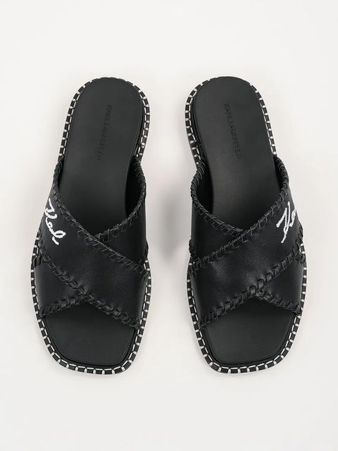 Karl Lagerfeld klapki skórzane KLEO