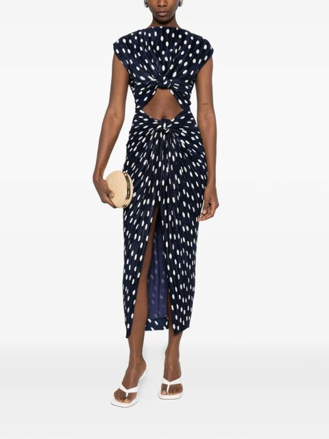 Cult Gaia Inaya polka dot-pattern midi dress - Blue - zdjęcie produktu nr 1