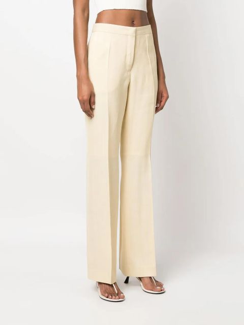 Jil Sander pressed-crease tailored trousers - Yellow - zdjęcie produktu nr 2