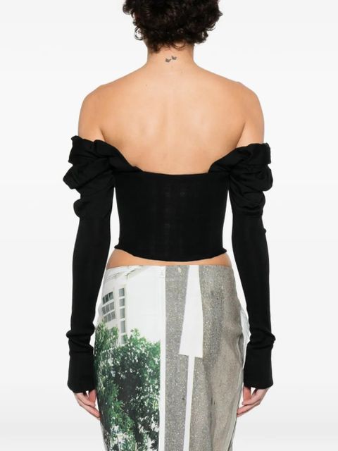 Vivienne Westwood button bea corset top - Black