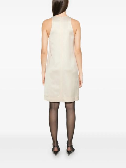 TOTEME scoop-neck mini dress - Neutrals