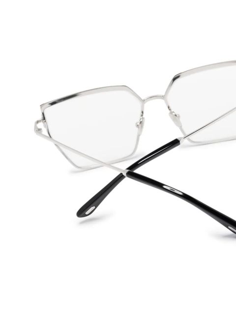 TOM FORD Eyewear geometric-frame glasses - Silver