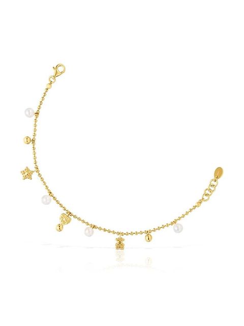 Tous bransoletka ze srebra pokrytego złotem 1004104300