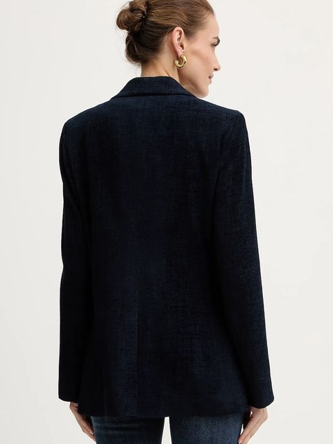 Haveone marynarka kolor granatowy jednorzędowa gładka JCB-P002