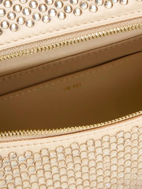 JW Pei Thea crystal-embellished top-handle bag - Neutrals