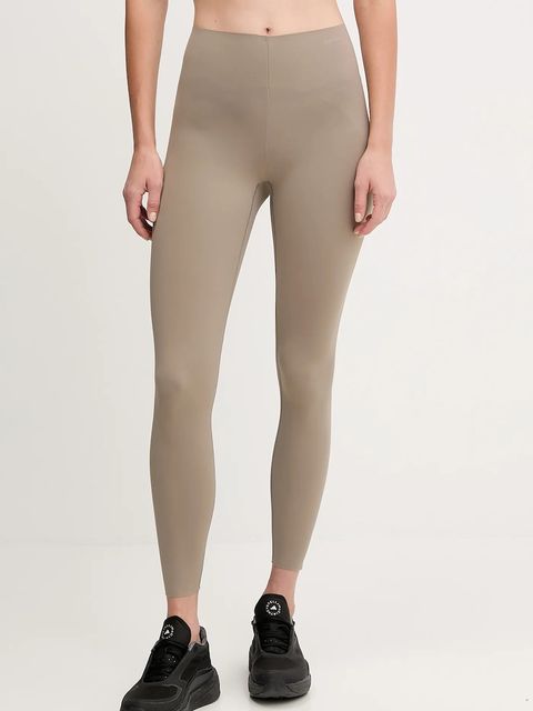 Calvin Klein Performance legginsy damskie kolor beżowy gładkie LVGWF5L660 - zdjęcie produktu nr 1