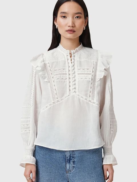 AllSaints bluzka bawełniana HEATHER - zdjęcie produktu nr 2