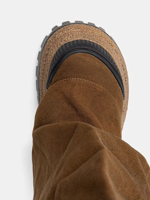 Naked Wolfe buty Disturb kolor brązowy na platformie Disturb Canvas Toffee