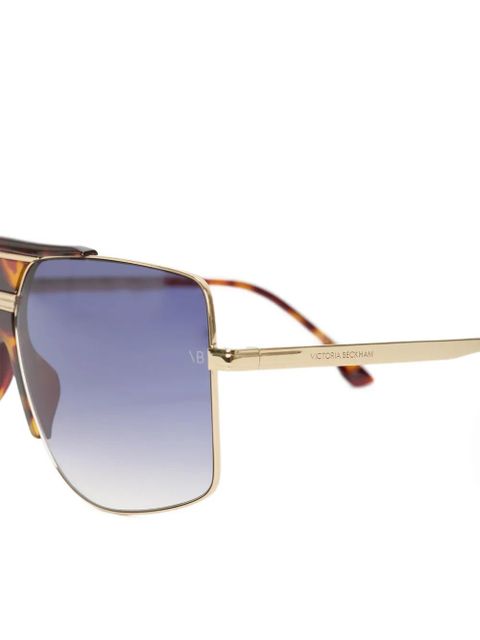 Victoria Beckham oversized geometric-frame sunglasses - Gold