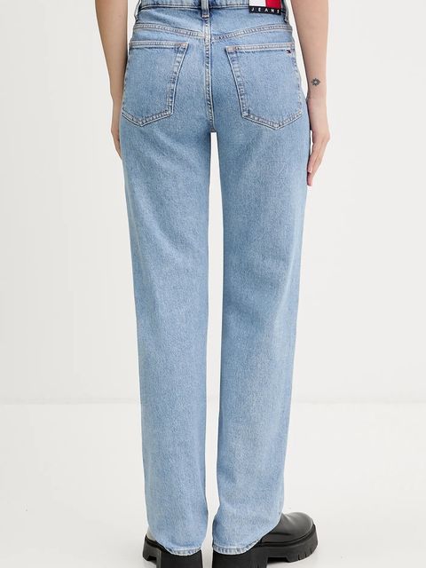 Tommy Jeans jeansy damskie kolor niebieski DW0DW22426