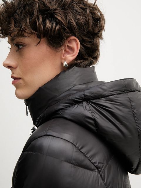 Tommy Hilfiger kurtka puchowa kolor czarny przejściowa WW0WW47354